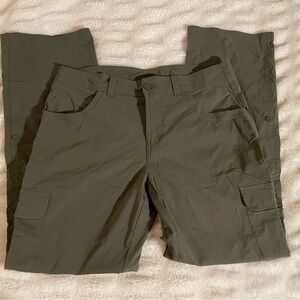 Women's Olive Wide Leg Cargo Pants